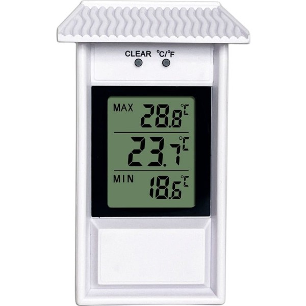 Termómetro mini-maxi electrónico, blanco
